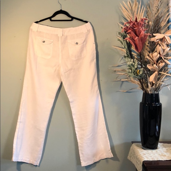 INC International Concepts White Linen Dress Pants - Picture 2 of 7